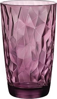 Diamond Rock Purple Hi-ball tumbler 470ml, fuchsia, 6 Glasses