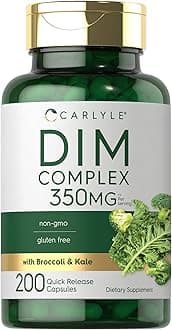 DIM Supplement | 350mg | 200 Count | Vegetarian, Non-GMO & Gluten Free Complex