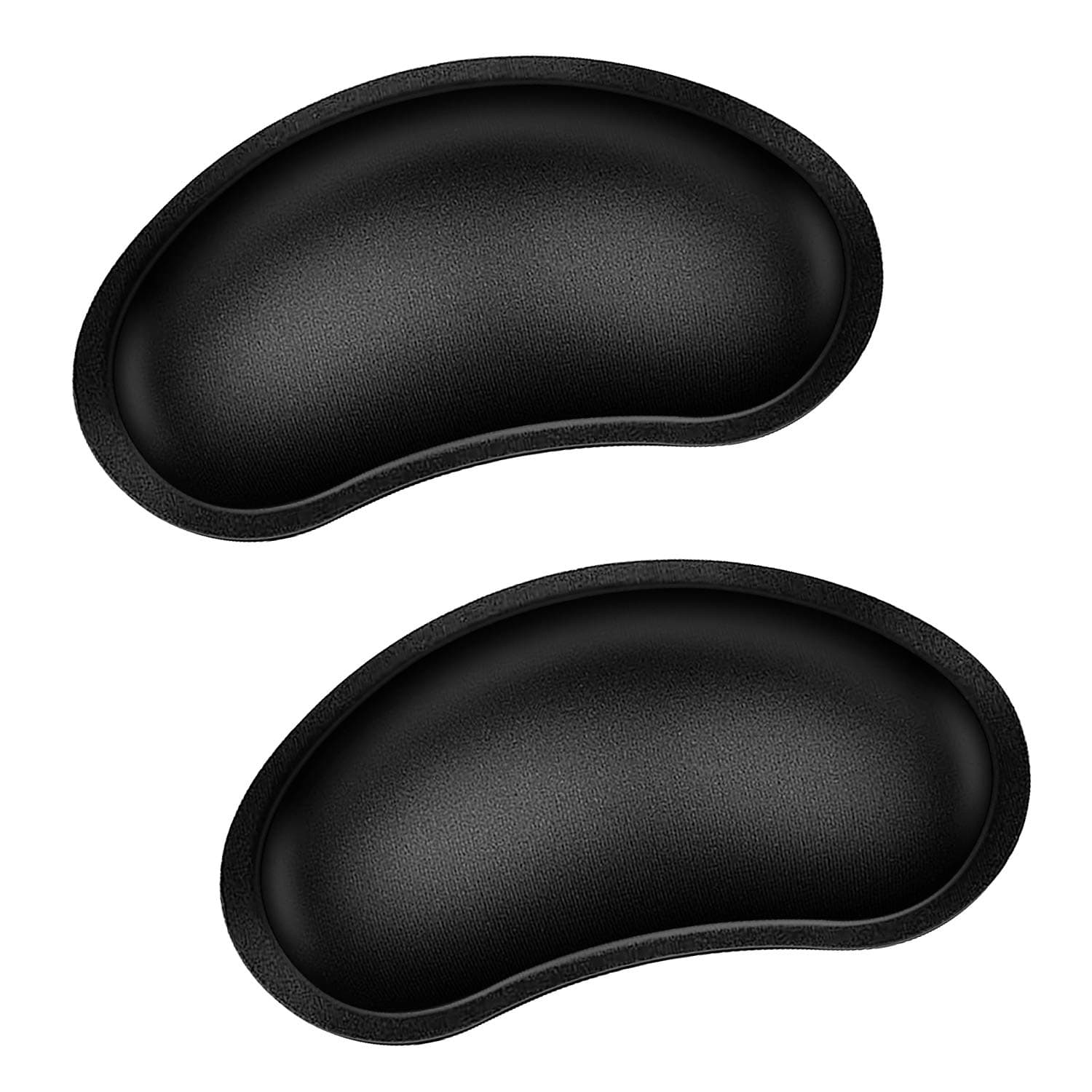 CanjoyMouse Wrist Rest, 2 Pack Memory Foam Soft Fabric Mouse Wrist Rest Pad Support Cushion with Anti-Skid Rubber Base,Ergonomic Pain Relief Mouse Hand Rest for Gaming,Office, Computer,Laptop(Black)