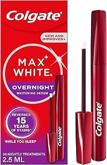 Max White Overnight Teeth Whitening Serum - Home Teeth Whitening Pen - Reverses 15 Years of Stains* While You Sleep - New and Improved Applicator - Enamel-Safe - Easy to Use