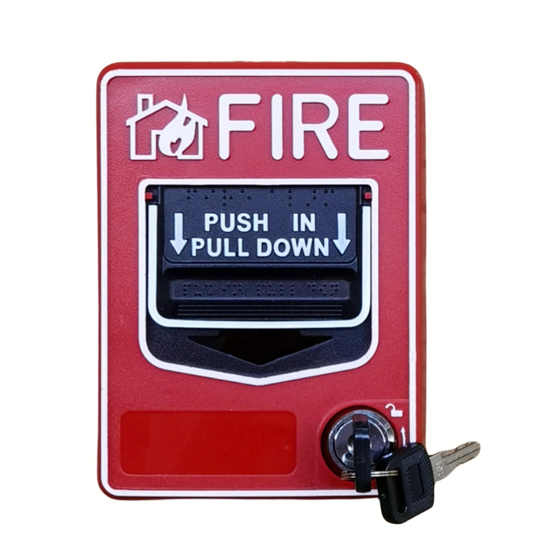 Emergency Alarm Station Conventional Dual Action Manual Call Point Pull Fire Alarm Panic Button SOS Switch for Alarm Siren or Panel