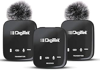 DWM 101 Wireless Microphone System with ANC Noise Reduction, 360° Sound Capture, Upto 12 Hrs Working Time, for DSLR Camera, Android & iOS Smartphones, Seamless Audio Recording