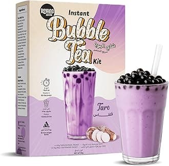 Taro Milk Tea Bubble Tea Kit – Cafe-Style Boba with Pearls – Ready in 2 Minutes – 85g Single Serving