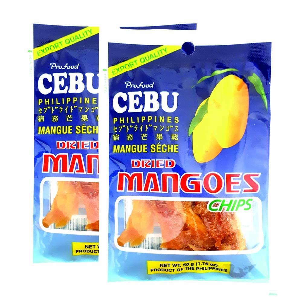 Cebu Dried Mango Chips 50g, Pack of 2