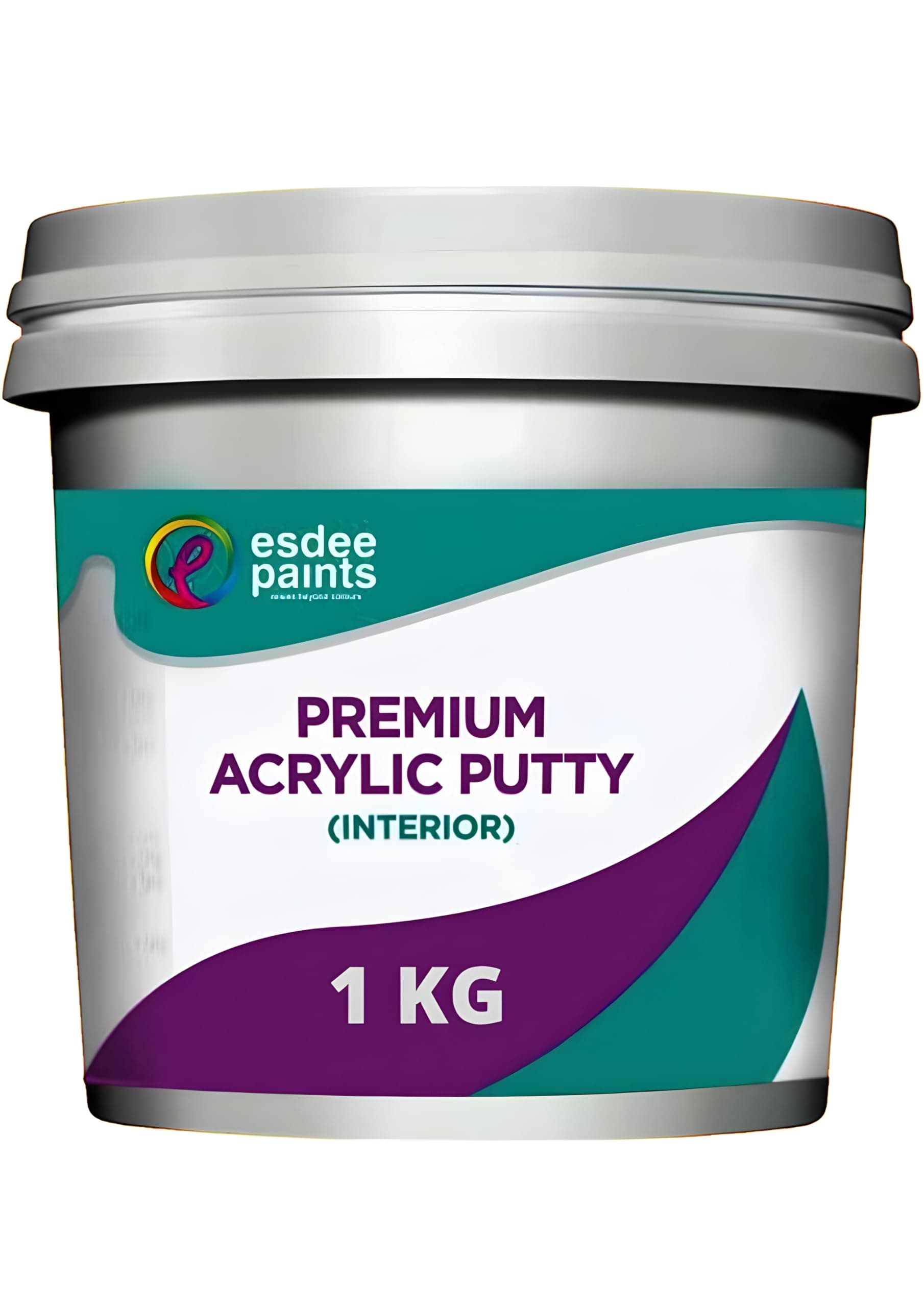 Interior Acrylic Wall Putty - Ready to Use DIY Application, Sanding and Levelling, Flexible With Excellent Bonding (1 kg, White)