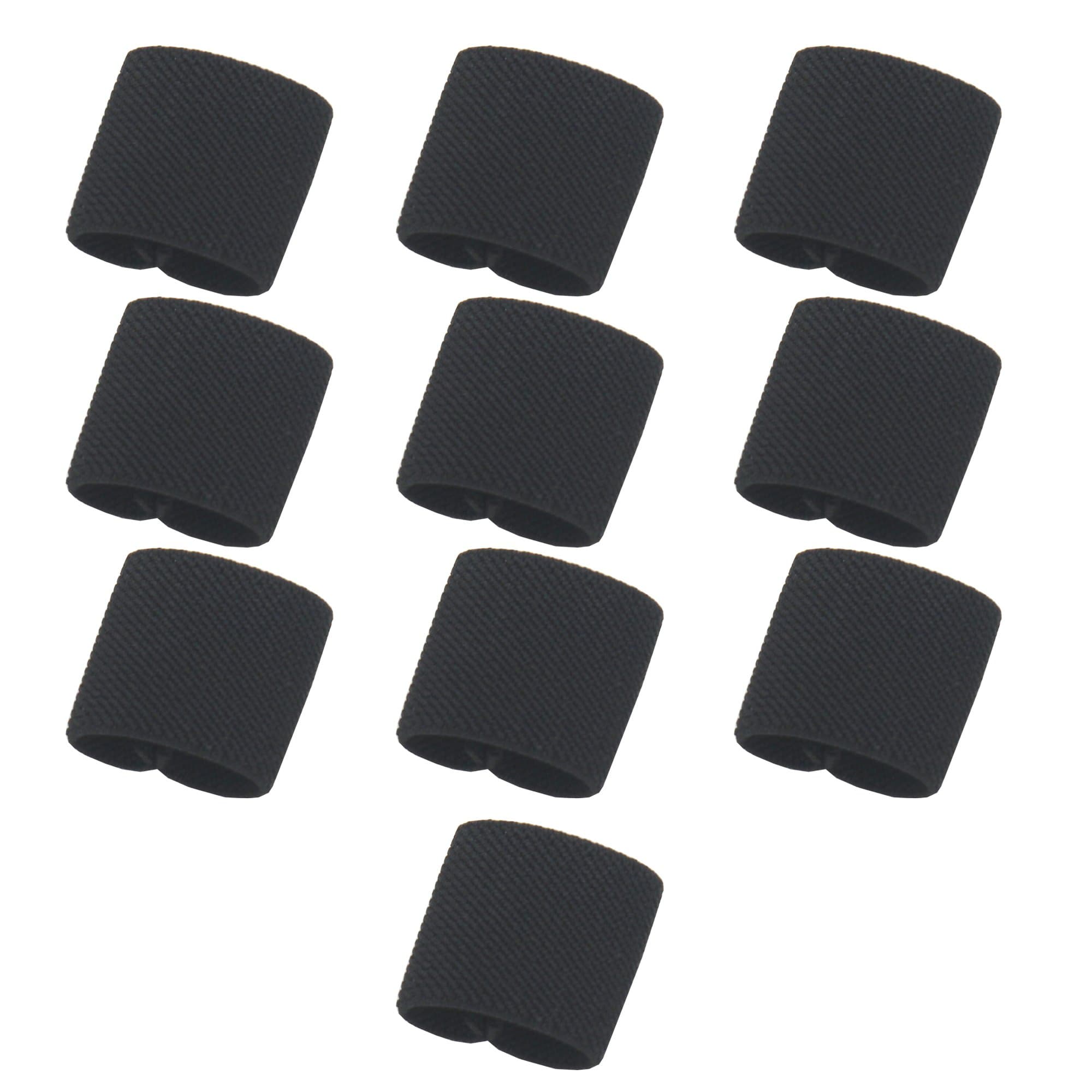 YYST Tactical Elastic Web Belt Loop keeper (Black) 10/PK for 1'' wide Belt