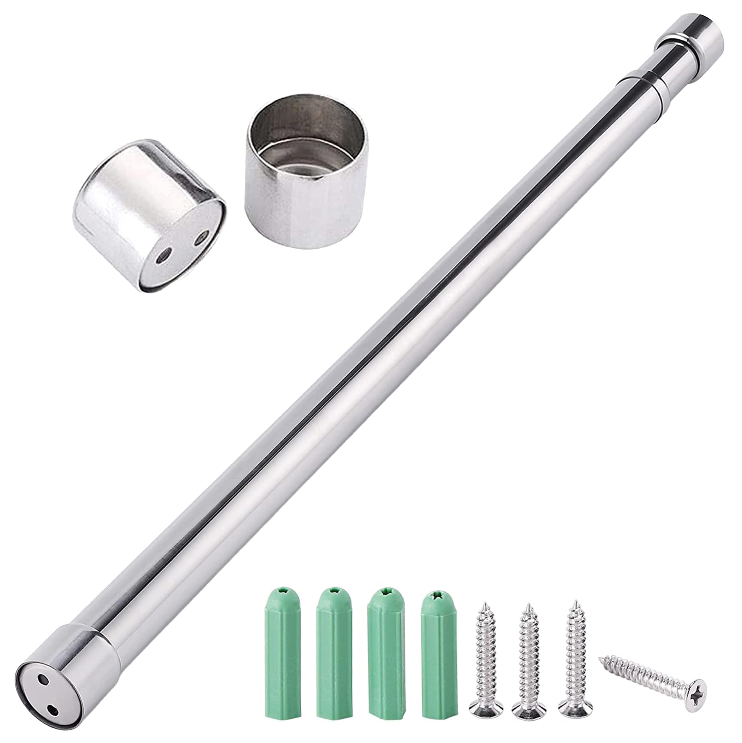 Extendable Clothes Rail - Hanging Rails for Wardrobe, Shower, Kitchen, Windows - Heavy-Duty Stainless Steel - 56 cm to 100 cm Extendable Pole - Wall Mounted Clothes Rail by Sonnet Designs