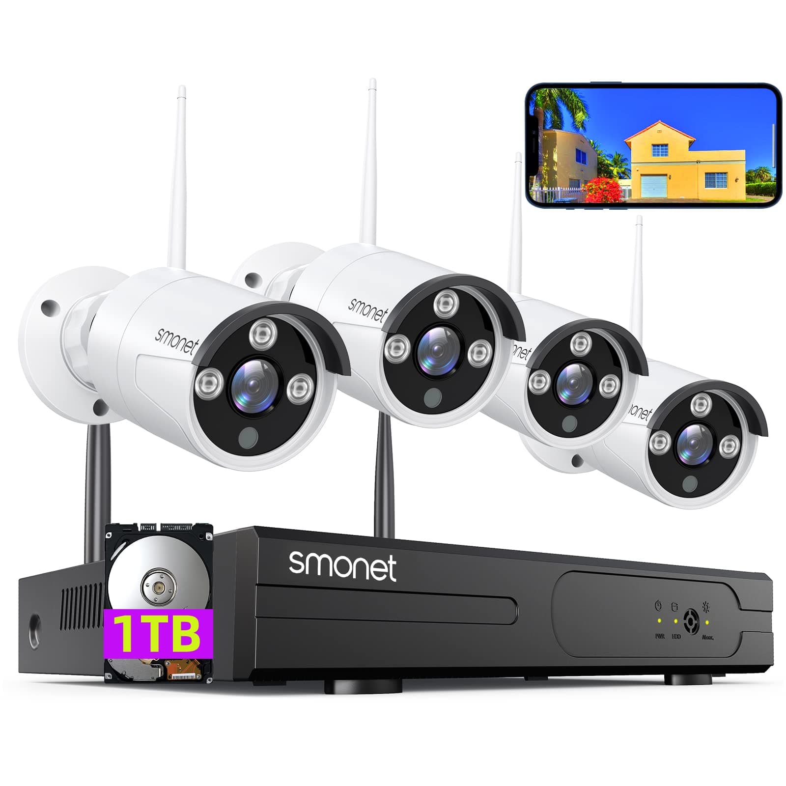 3MP 4pcs Securiy Camera System