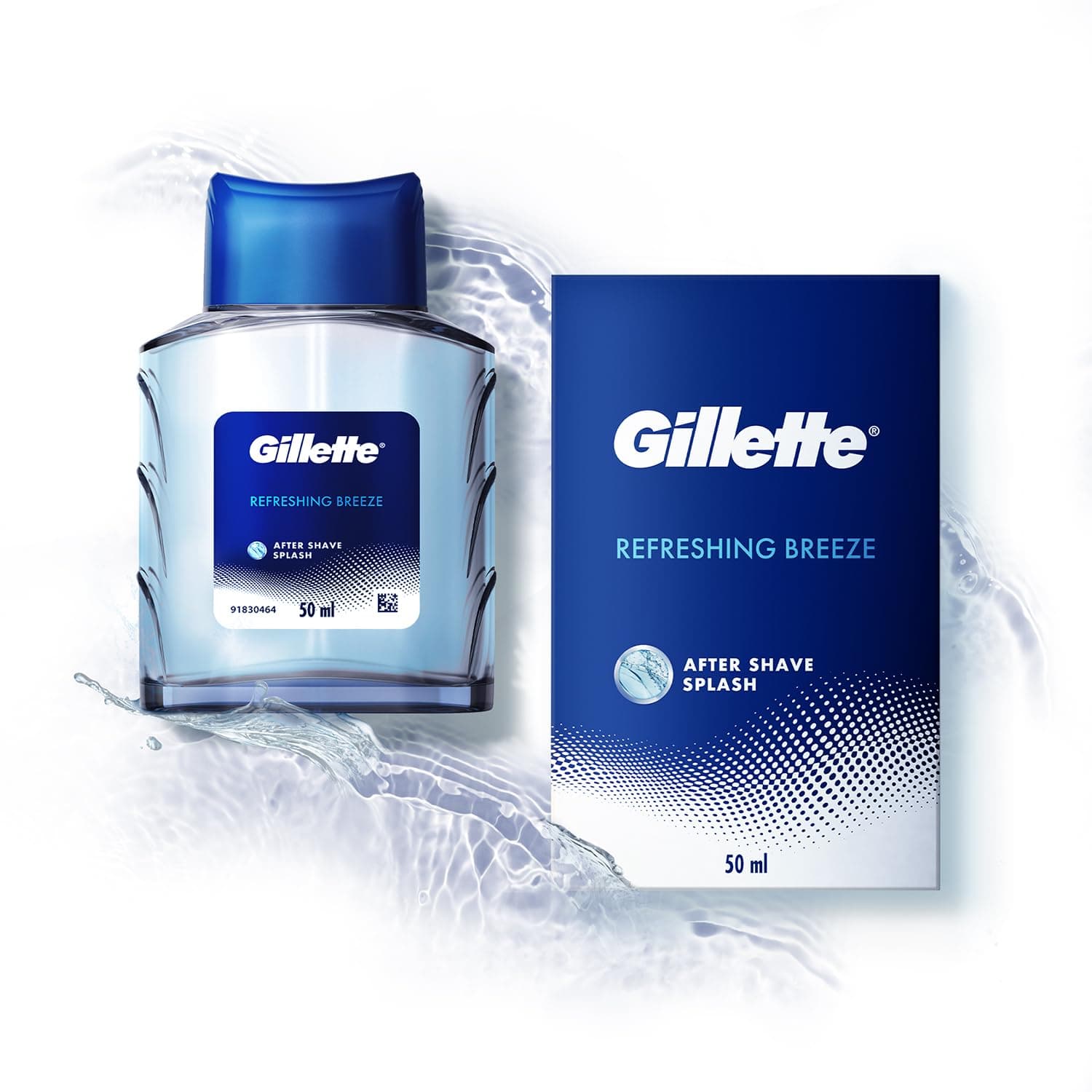 Gillette AFTER SHAVE SPLASH REFRESHING BREEZE 50ML, White