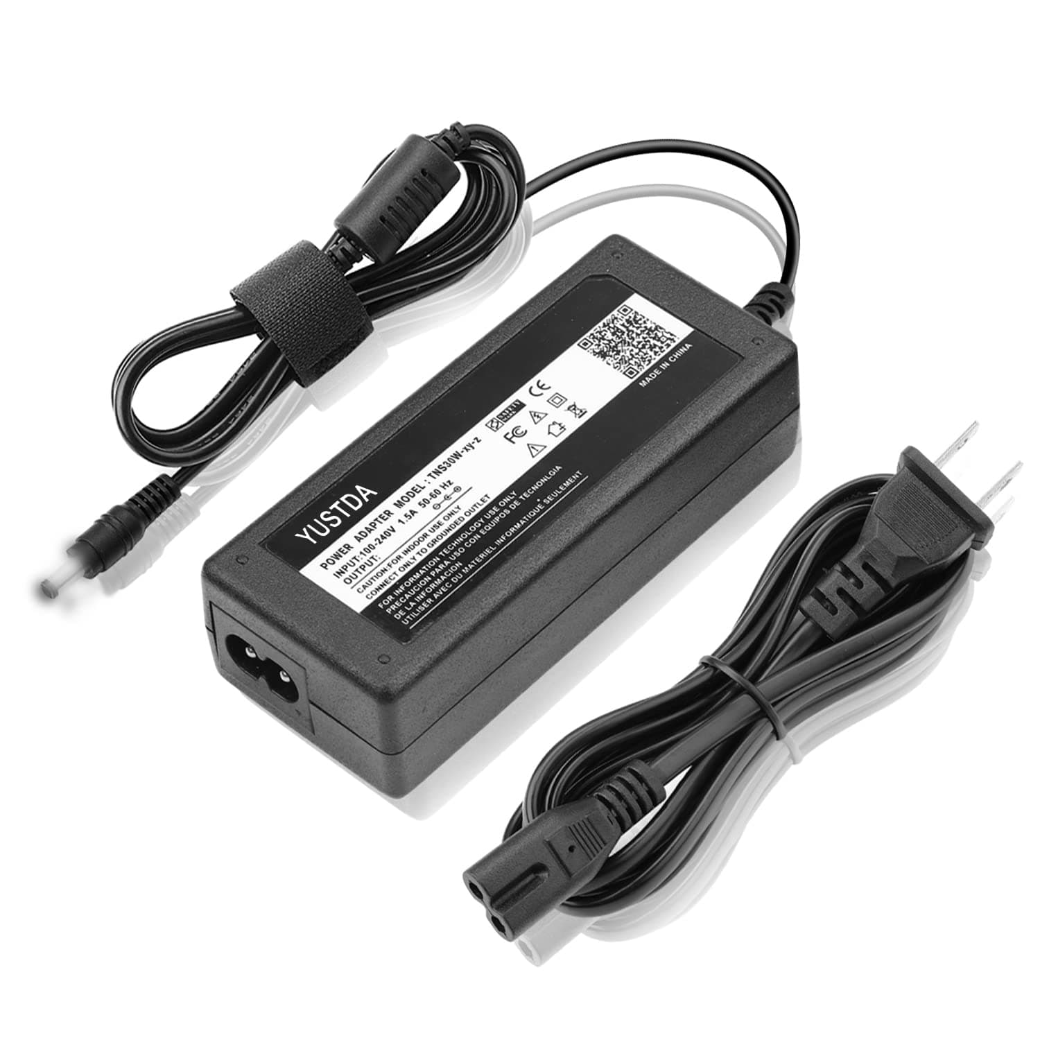 Yustda 19V 2.1A AC/DC Adapter Replacement for Acer Gateway Delta ADP-40KD BB ADP-40KDBB ADP-40PH BB ADP-40PHBB ADP-40TH A ADP-40THA Notebook PC Power Supply Battery Charger (NOT Fit Asus Laptop)
