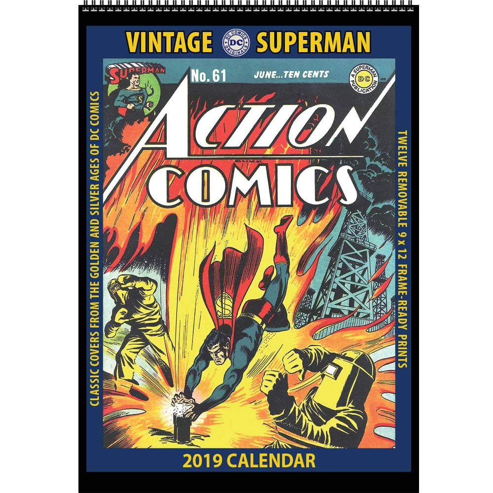 Vintage Superman 2019 Calendar: Classic DC Comics Covers