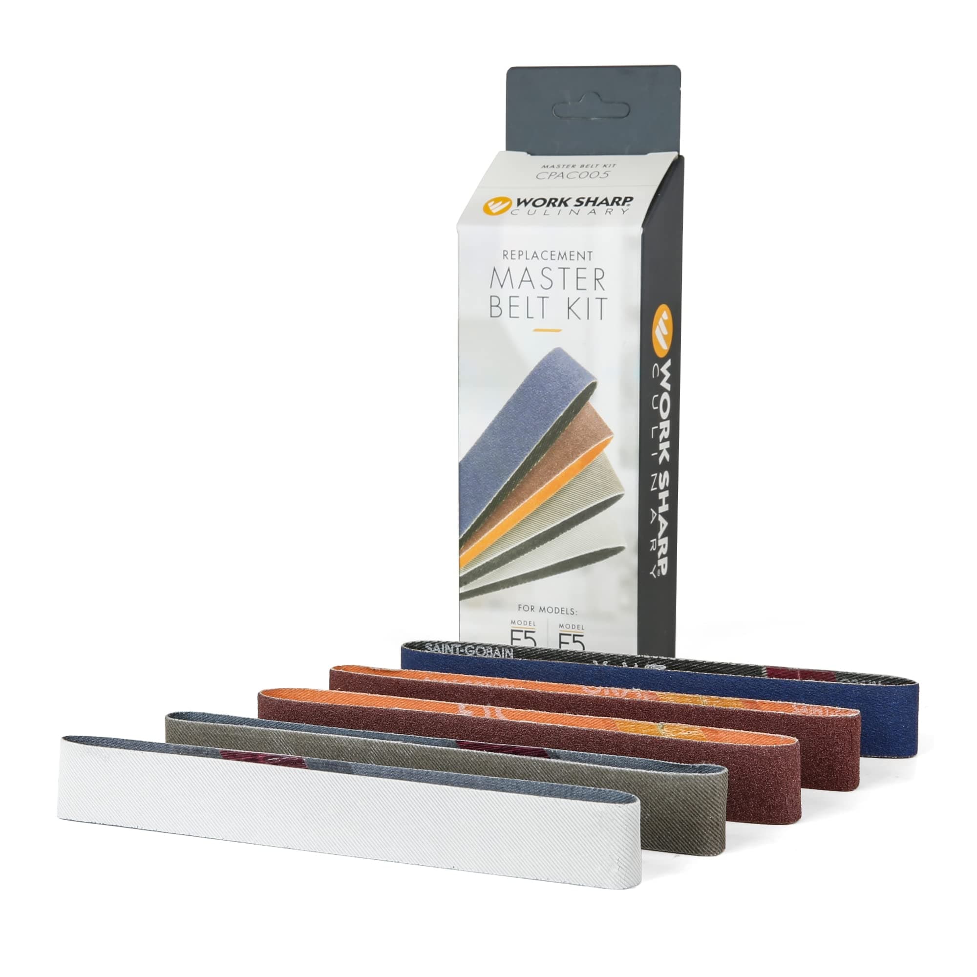 Culinary CPAC005 Master Kit Replacement Sharpening Belts, Blue