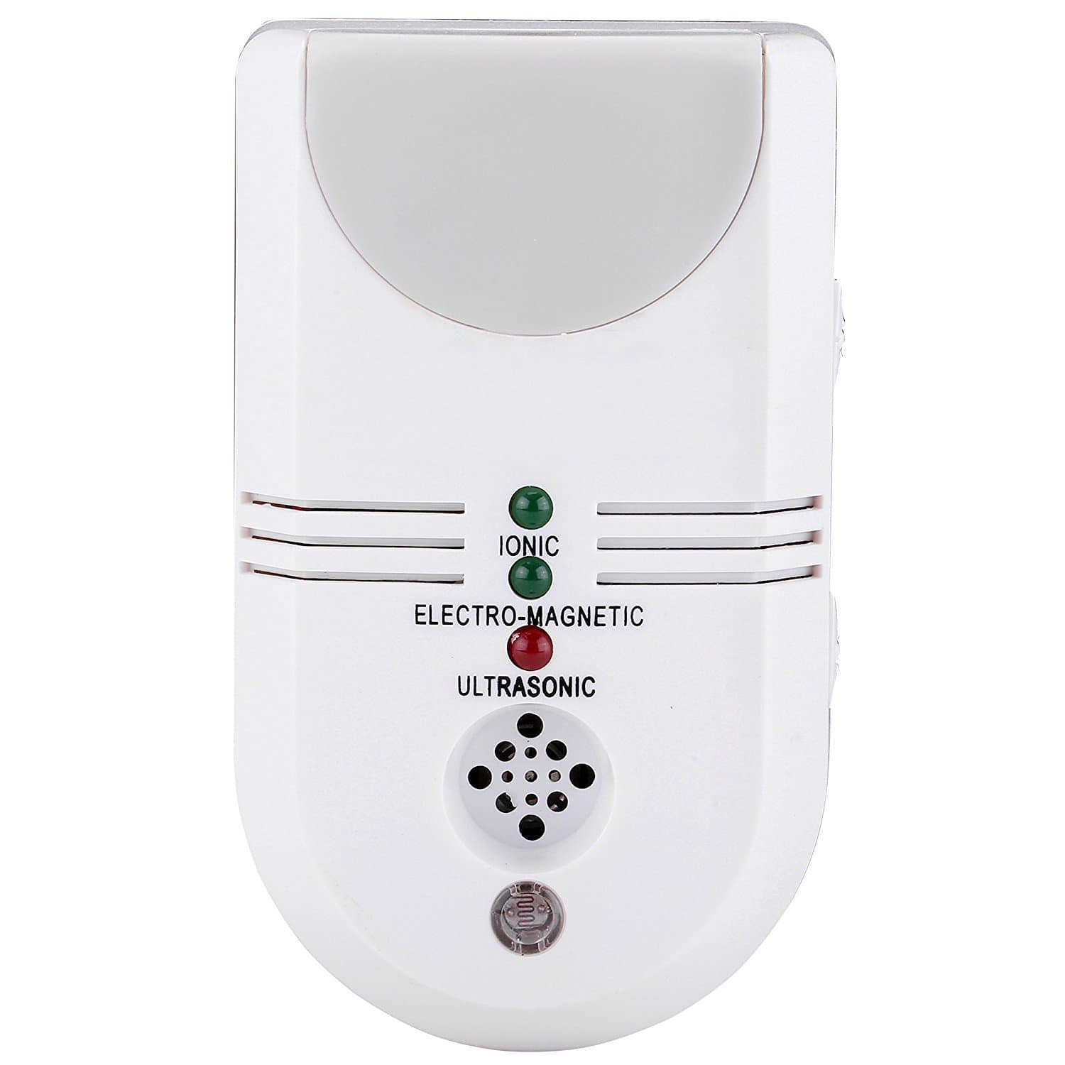 Pestek 5 in 1 Ultrasonic and Electromagnetic Pest Repeller with Ionic Air Purification and LED Night Light against All Types of Rodents and Insects