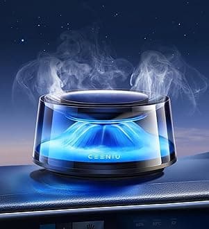 Smart Car Air Fresheners, 2024 Natural Scenic Scent New Smell Car Diffuser, Multi-Sensory Enjoyment, Auto On/Off, Adjustable Intensity, Two Refills Lasting 200+ Hours, Gift for Men & Women