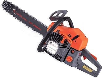 ID064 62CC 4.5HP Petrol Chainsaw | Heavy-Duty 2-Stroke Engine | 24-Inch Chain Bar & Chain | For Wood Cutting, Gardening & Farm Use | Fuel Efficient