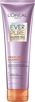 Sulfate Free Frizz Defy Shampoo, Frizz Control Hair Care with Marula Oil, EverPure, 8.5 Fl Oz (Packaging May Vary)