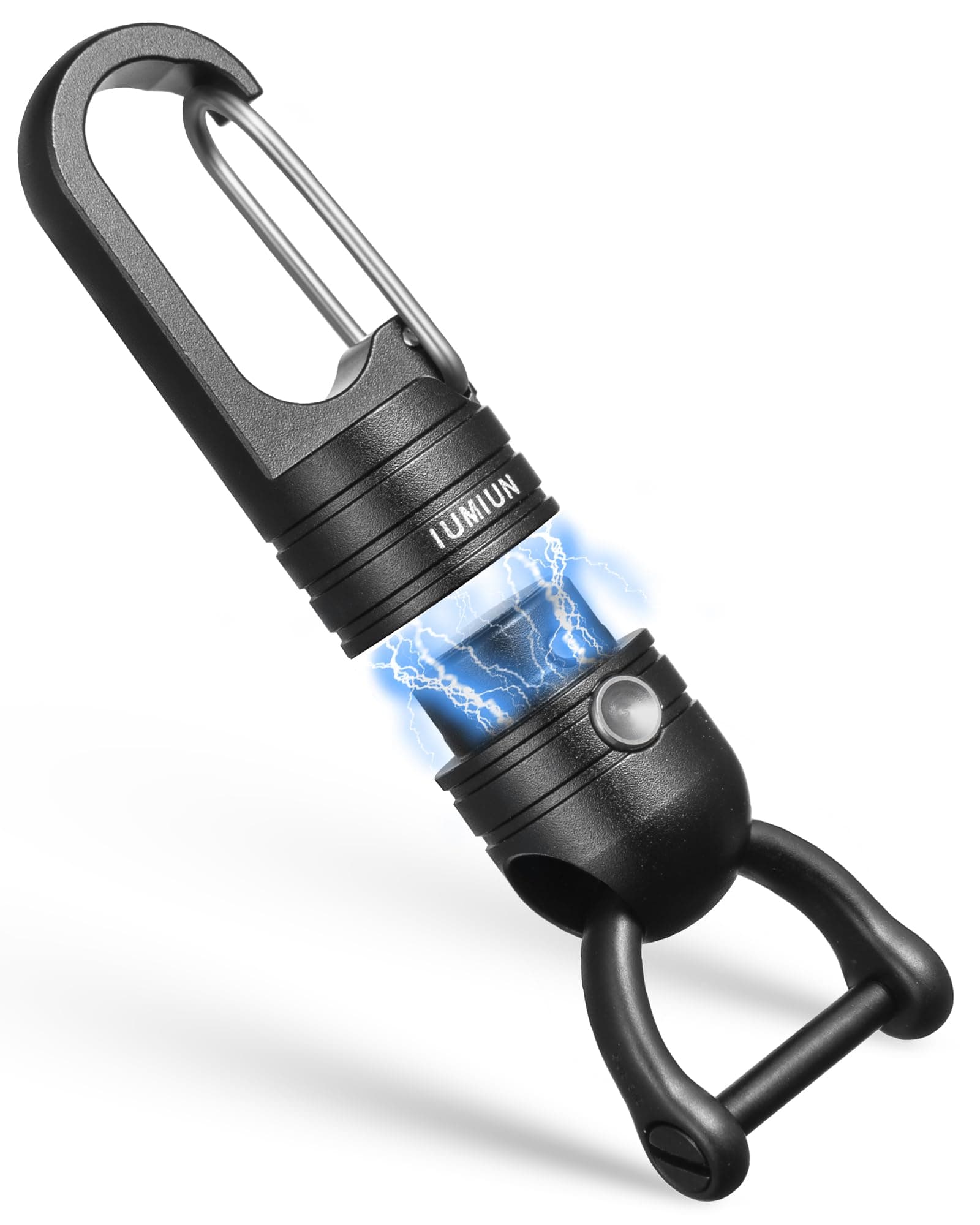 Magnetic Quick Release Keychain with Spring Key Clip and Key Ring-2 Button Lock System