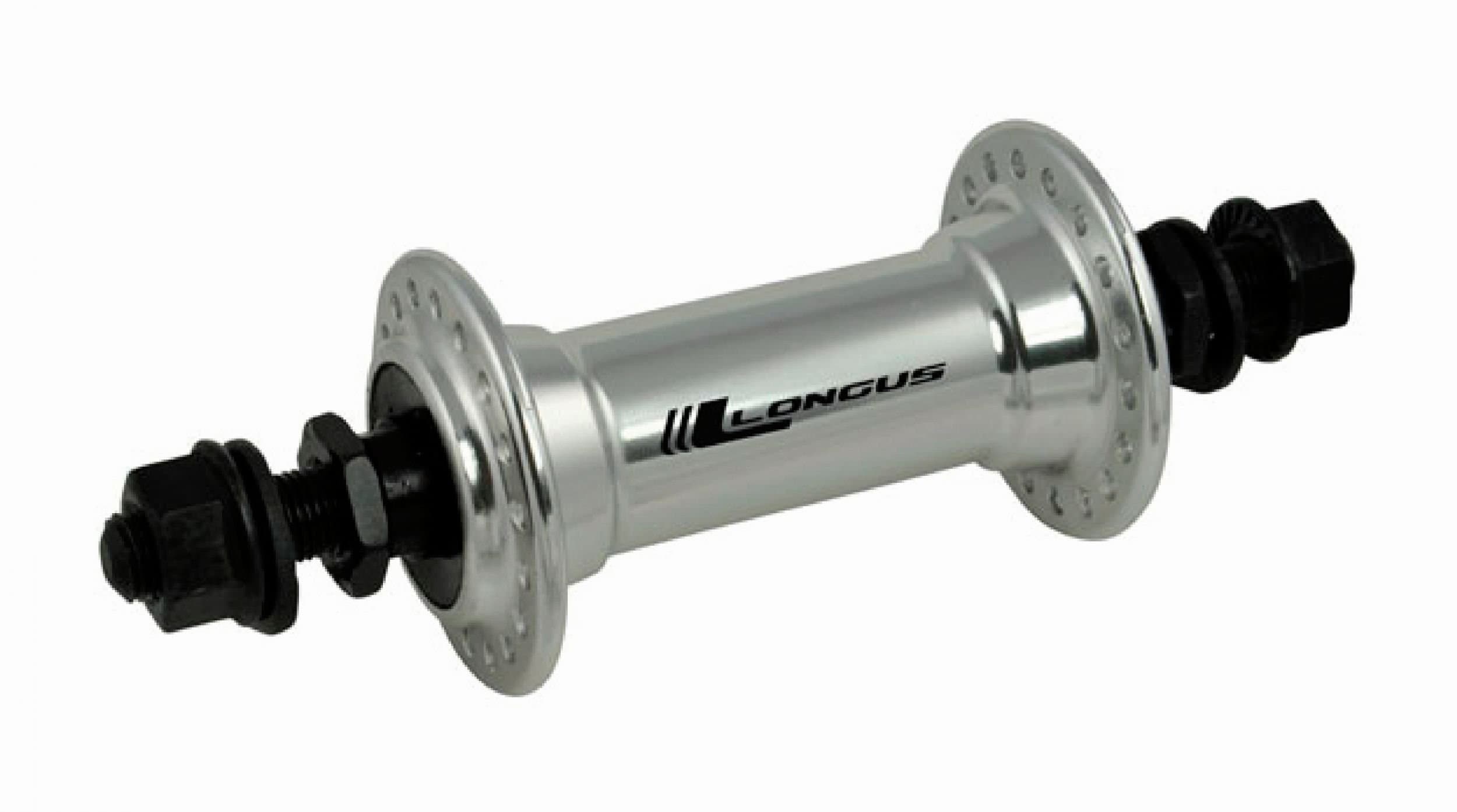 Longus Hub Matrix Silver Aluminium, 36L, Front Bearings W/Nut FA003834002