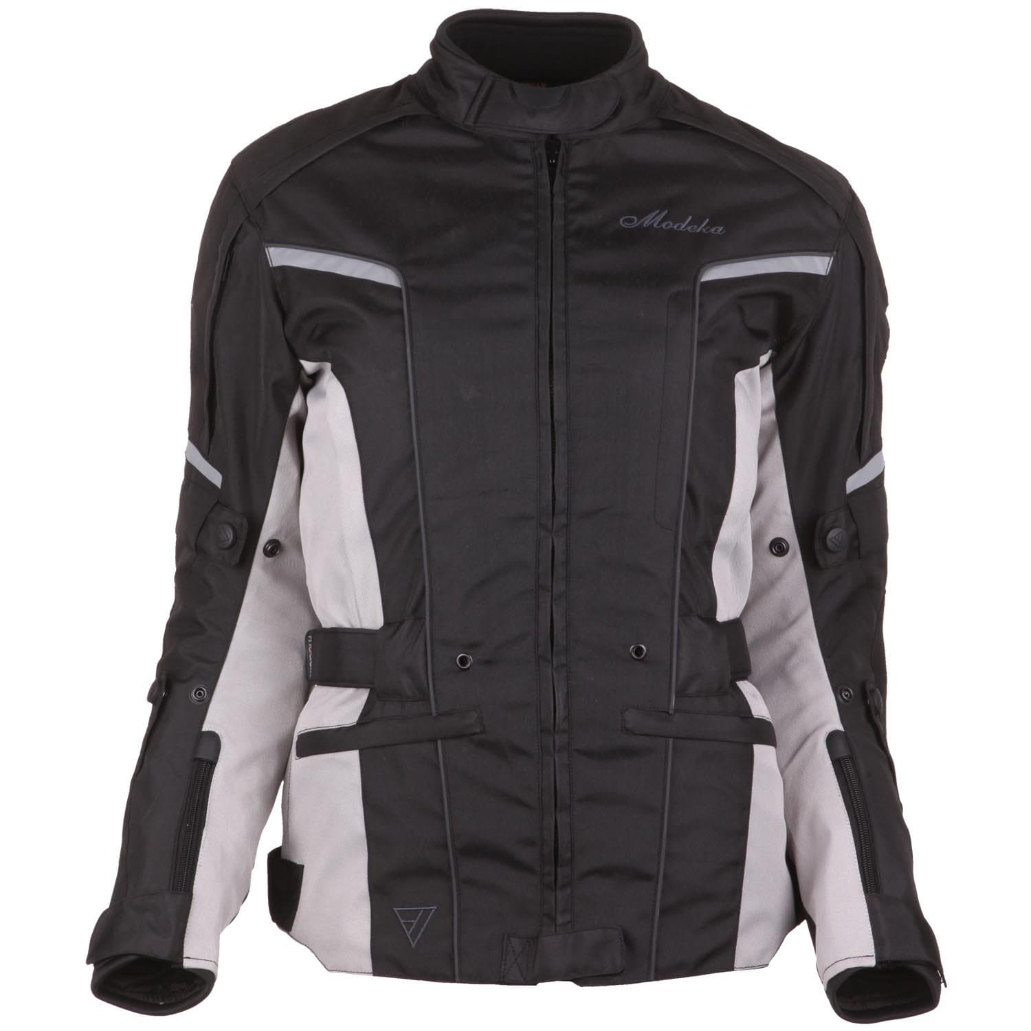Modeka Women Mara Lady Textile Jacket – Black Light Grey