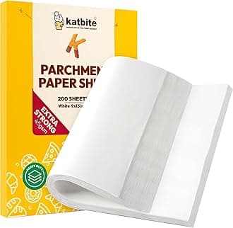 100 PCS Air Fryer Paper Sheets, Disposable Paper Liner for Microwave, Oil-Proof Air Fryer Parchment Paper for Frying, Baking, Cooking, Roasting and Microwave (Square 8 INCH) (Style A)