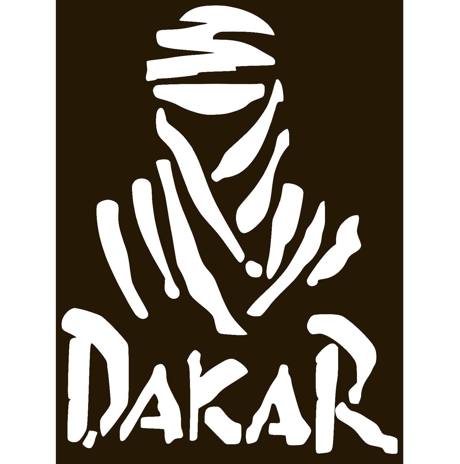 Dakar Vinyl Sticker Decal (3" x 4", White)