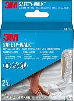 3M 220C-R2X180 7641 Shower Tread, Clear, 2 inch