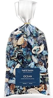 Soul & Scents Ocean Potpourri 140g - Dried Flowers Fine-Living Fragrance, Natural Decoration and Mood Enhancer for Home Decor