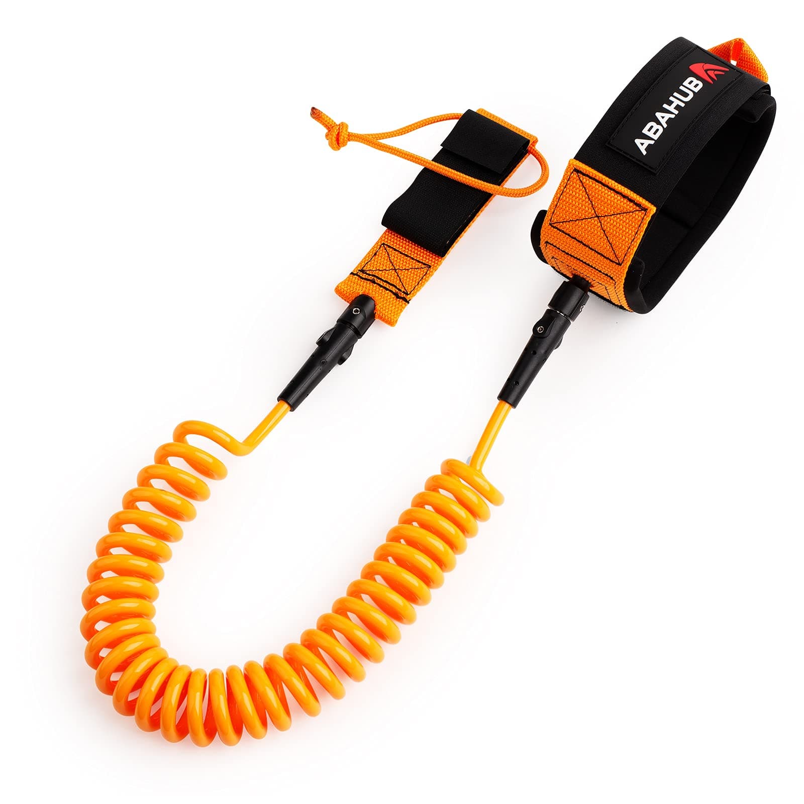 Abahub Premium Coil SUP Leash, 10 ft Coiled Paddle Board Leashes, 7.2mm Thick Legrope Strap for Longboard Surfboards, Stand-up Paddleboards, iSUP Replacement Leg Rope, 8 Colors…