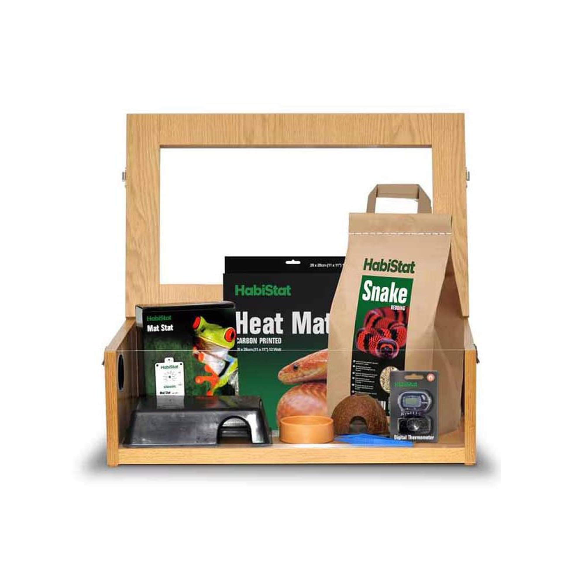 HabiStat Hatching Snake Starter Kit in Oak