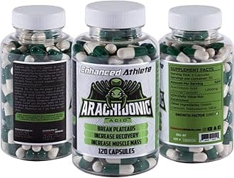 Enhanced Athlete - Arachidonic Acid Supplement - Muscle and Strength Supplement for Increased Muscle Mass & Improved Recovery for Men & Women (120 Capsules)