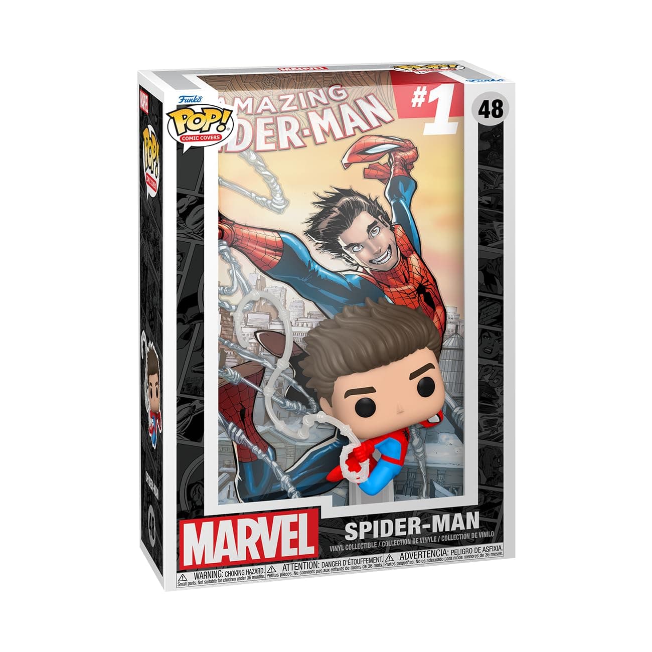 Funko POP! Comic Cover: Marvel - The Amazing Spider-Man #1 - Spider-Man - Collectable Vinyl Figure - Gift Idea - Official Merchandise - for Kids & Adults - Marvel Fans - Model Figure for Collectors