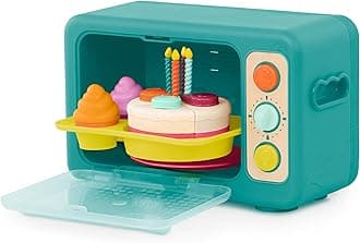 Play Oven Set – 22 Pieces Cake Baking Playset – Pretend Cupcake Decorating – Lights & Sounds – 3+ Years– Mini Chef – Bake – a – Cake Playset