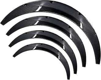 Set of 4 Mud Flaps for BMW M4 (G82 LCI, Facelift 2024) 2024+, Mudguards Splash Guard Car Fenders Waterproof Front Rear Wheel Fender Car Accessories,Carbon Fiber Look-Large