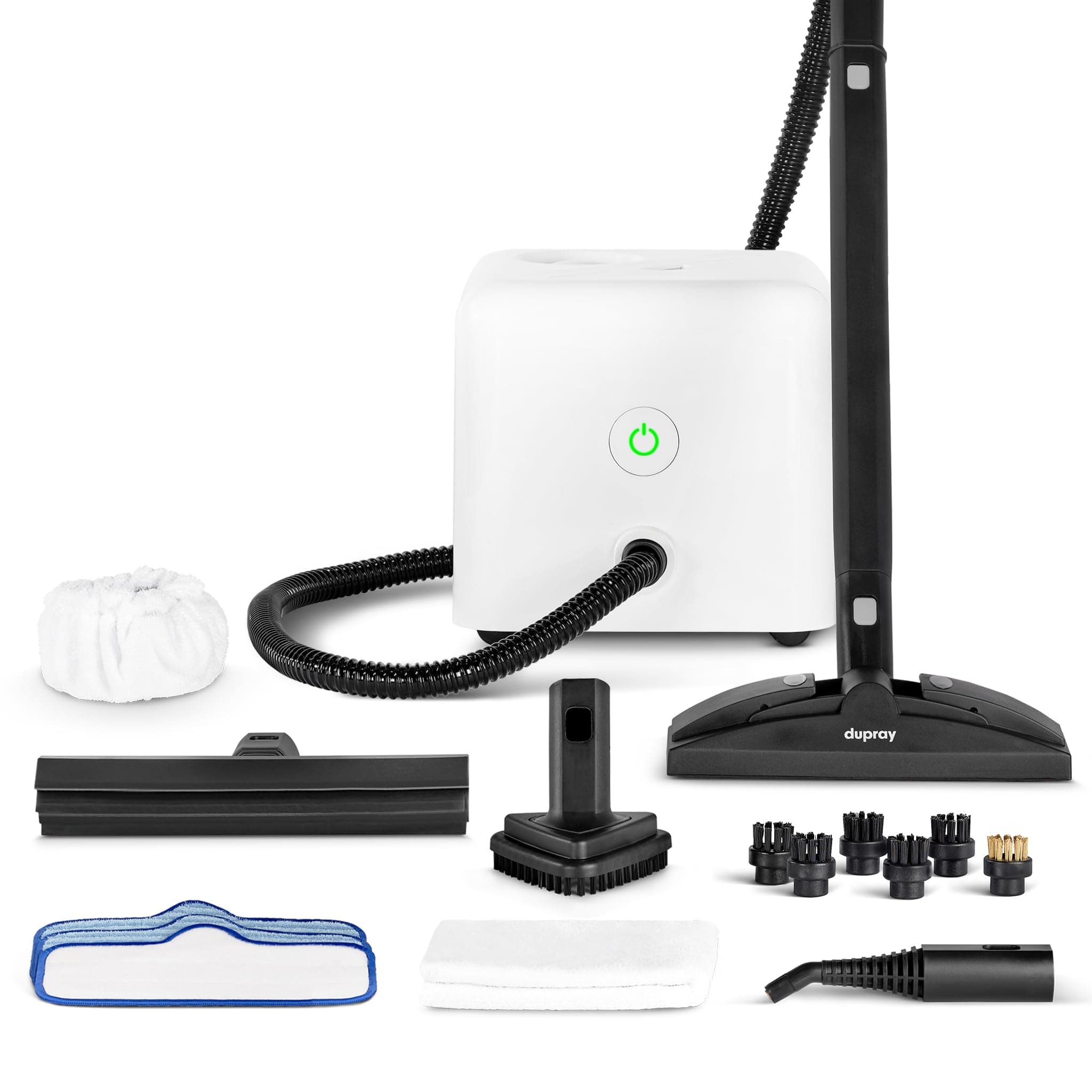 Dupray Neat Steam Cleaner with 17-Piece Accessory Kit – Powerful Multipurpose Steamer for Chemical-Free Deep Cleaning on Floors, Cars, Tiles, Grout, Upholstery and More