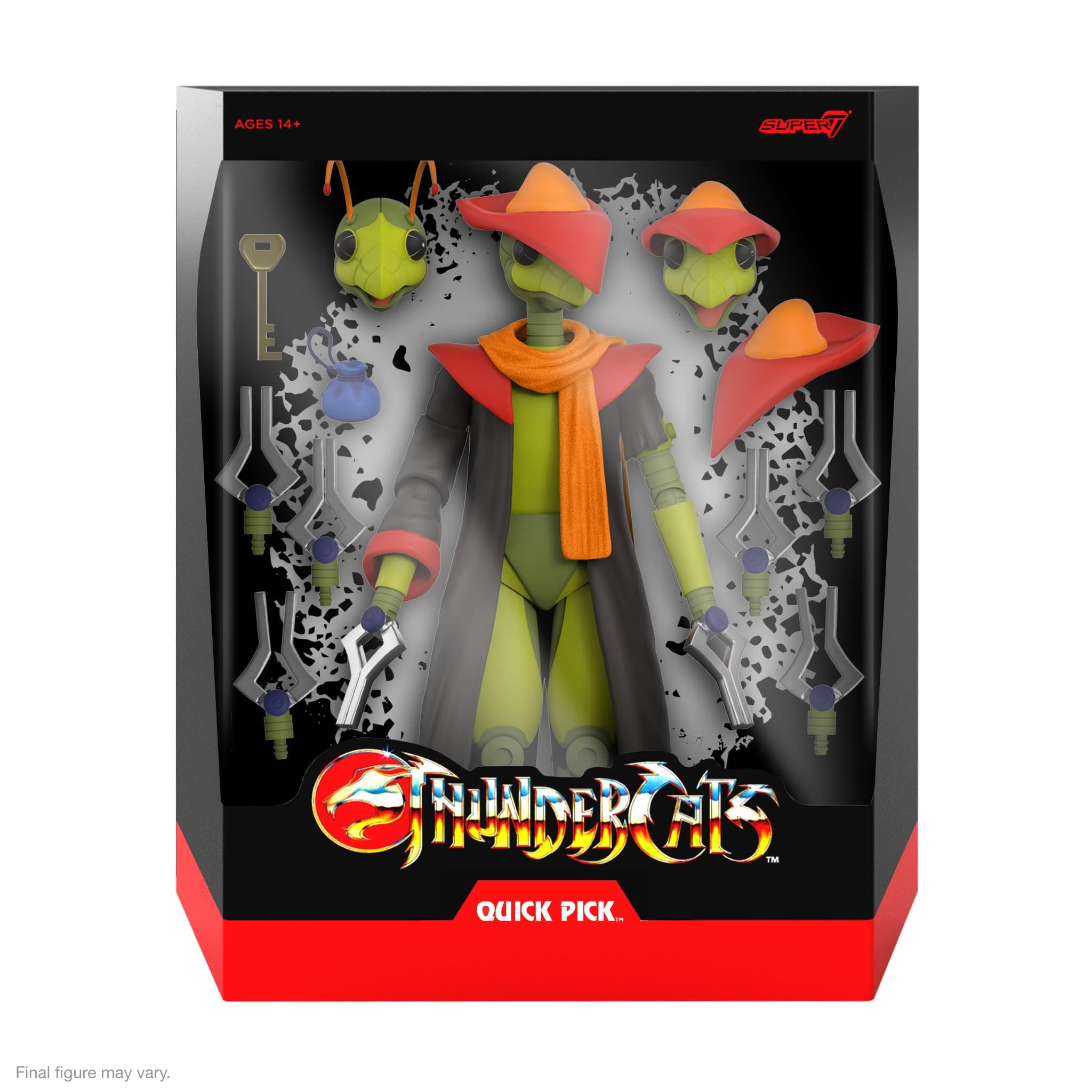 ULTIMATES! Thundercats Quick-Pick - 7" Thundercats Action Figure with Accessories Classic Cartoon Collectibles and Retro Toys