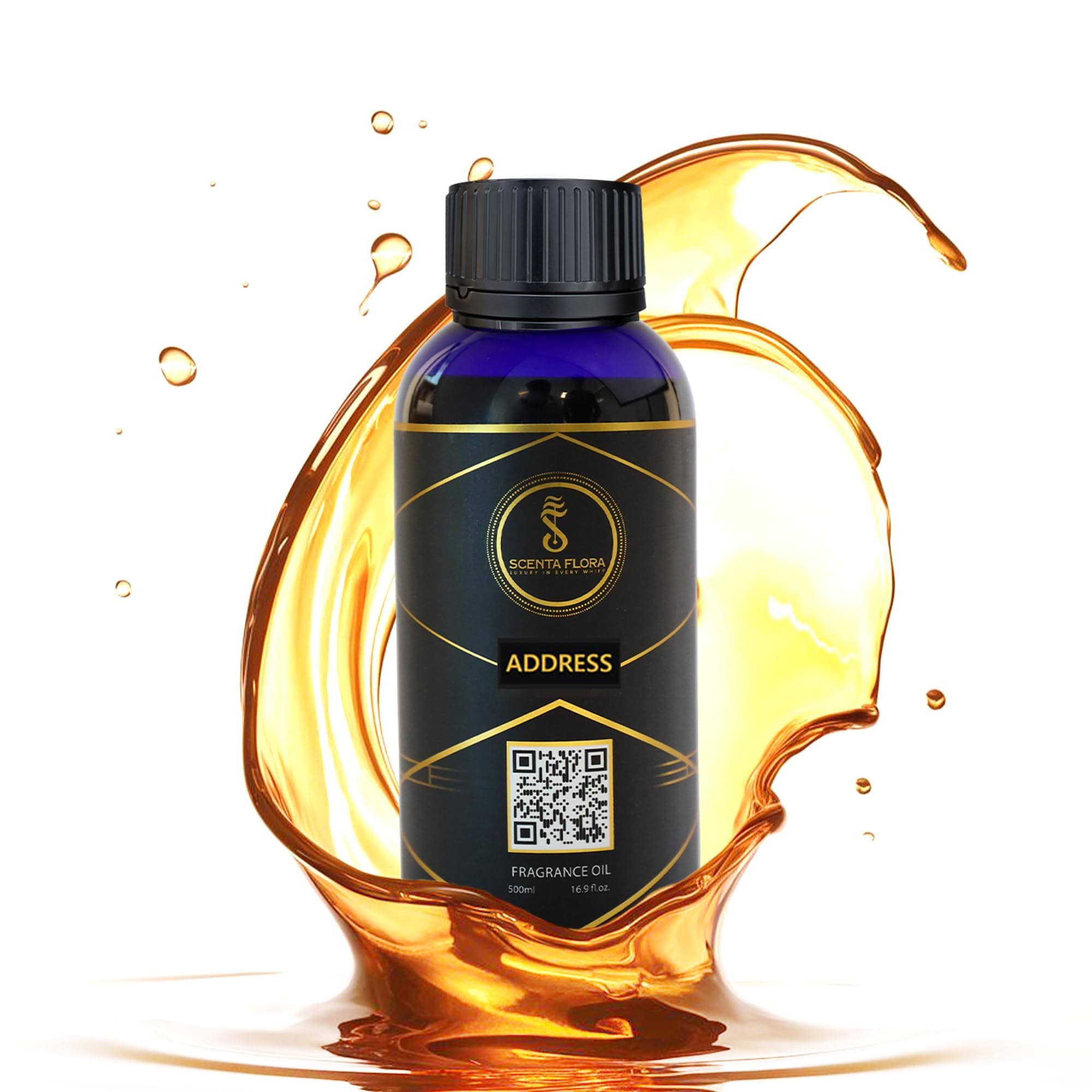 Address Aroma Oil for Scent Diffusers Aromatherapy 500ml | IFRA Certified | An Elegant Fusion of Cedarwood and Citrus for Homes, Hotels, and Offices | Designed to Enrich Any Space