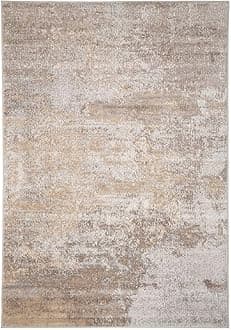 Warm Neutral Greige Abstract Living Room Area Rug Contemporary Grey Beige Elegant Stain Resistant Carpet Versatile Kitchen Island Hallway Rugs 80cm x 150cm
