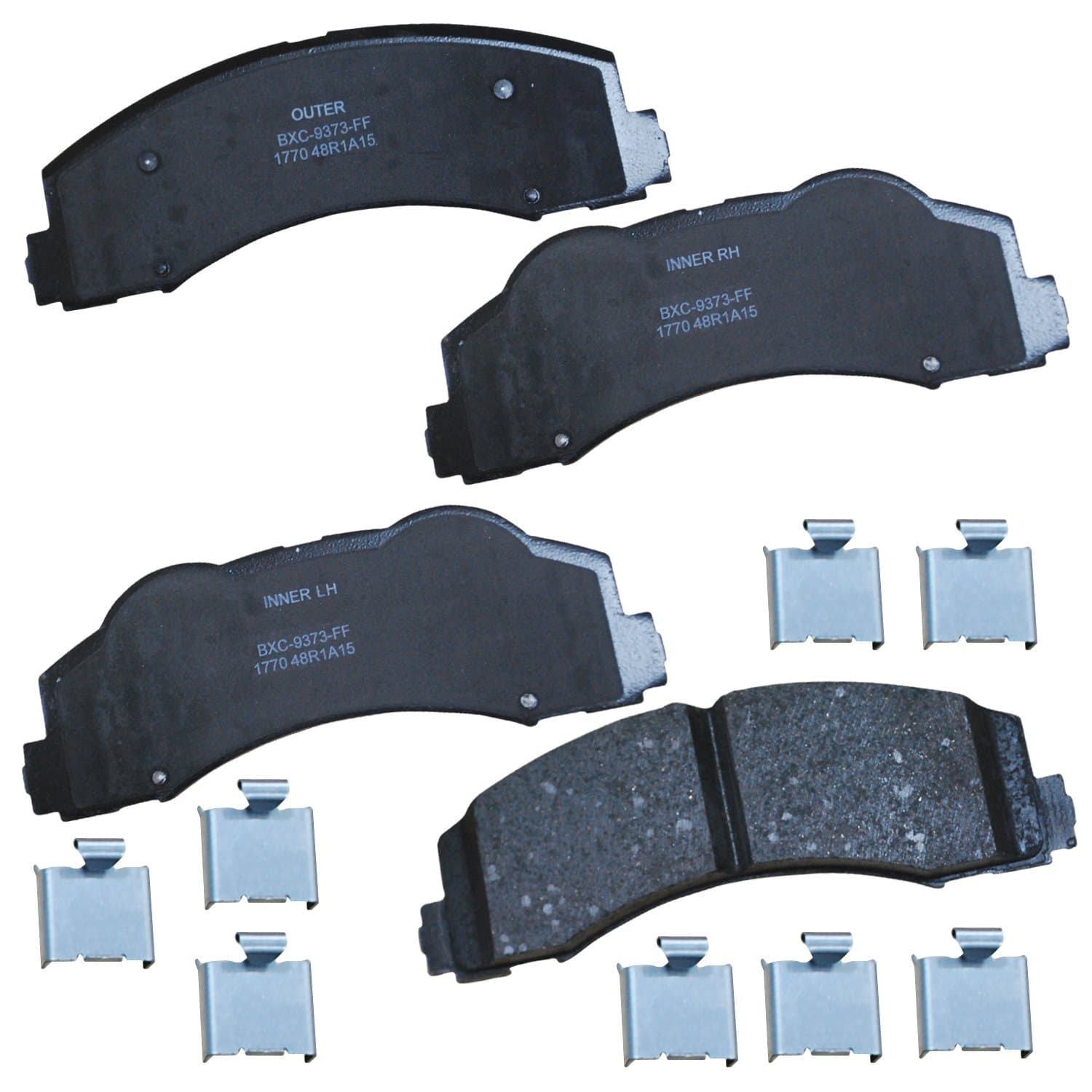 Bendix Premium SBC1770 Ceramic Front Brake Pads for Ford Expedition 2017-2010, F-150 2017-2010, Lobo 2020-2009, Lincoln Mark LT 2014-2010, Navigator 2017-2010