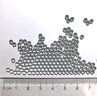 Alpha Nanotech Borosilicate Solid Glass Beads (5 mm, 1kg / 2.2 lb)