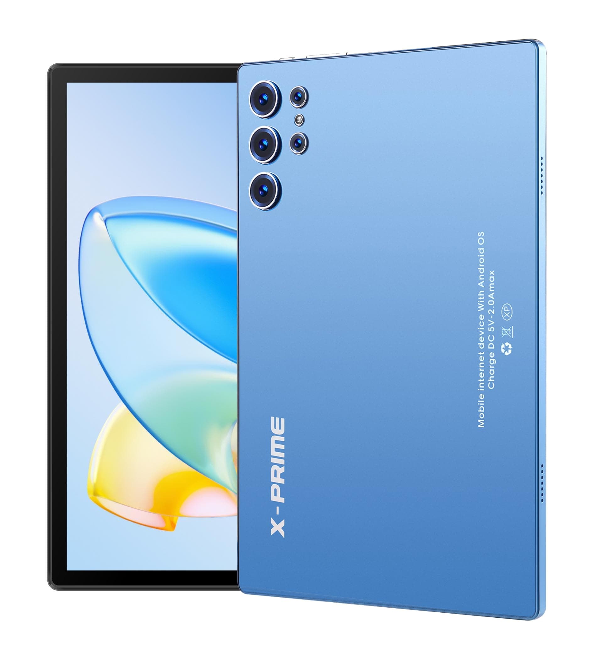 S25 Ultra 10.1" Android 15 Tablet with Keyboard & Mouse | 5G + WiFi | HD+ AMOLED Display 3000x1440 | Dual SIM | Dual Camera | Google Meet & Zoom (Blue)