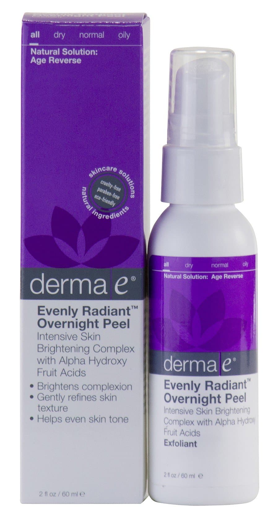 Derma E: Evenly Radiant Overnight Peel With Alpha Hydroxy Acids, 2 Oz (6 pack)ck)