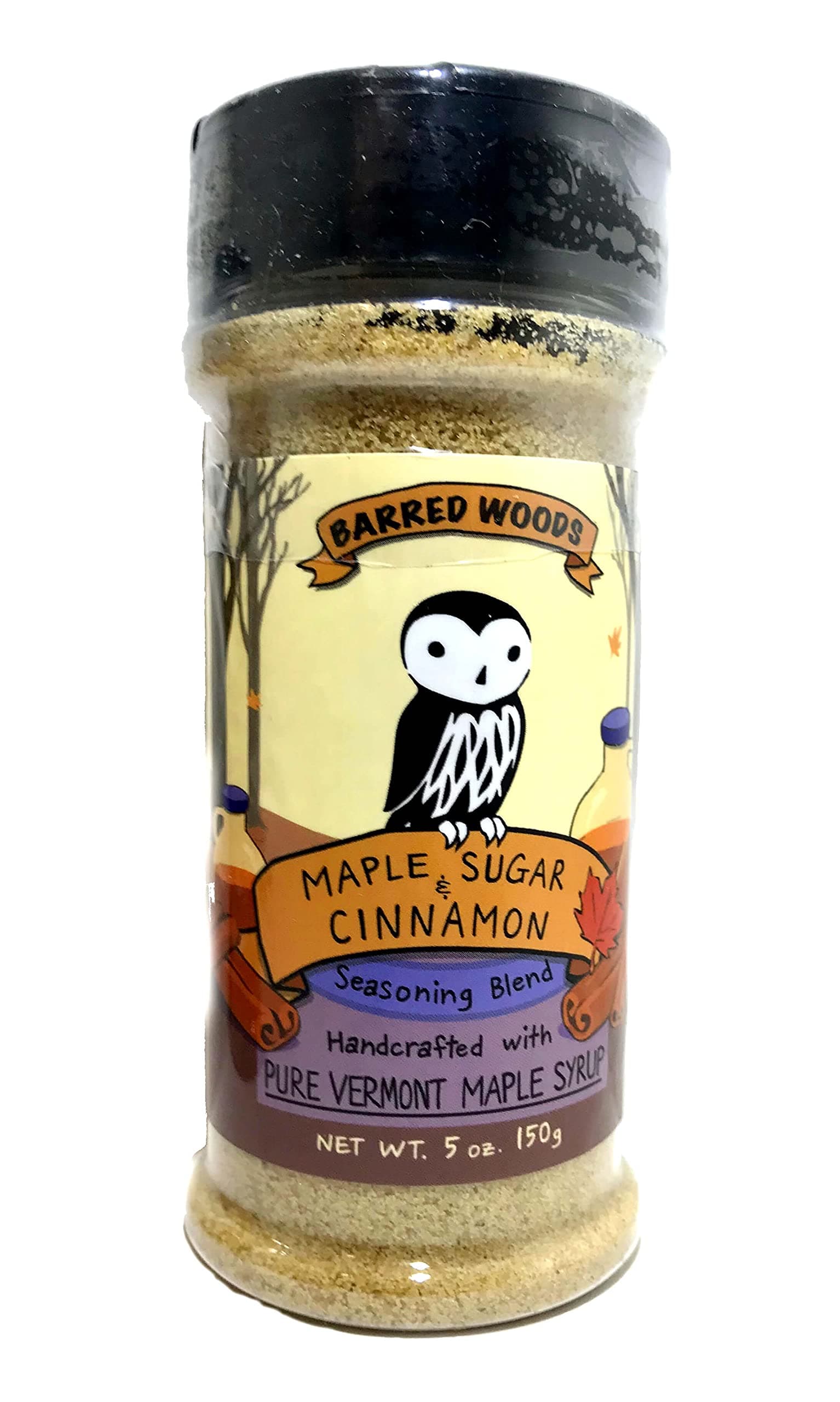 Maple Cinnamon Sugar - From Barred Woods Maple- Made With Pure Vermont Organic Maple Sugar