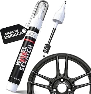 Wheel Scratch Fix® Grey Magic Car Scratch Remover Pen - Alloy Wheel Touch Up Paint Pen for Cars, Curb Rash Removal with Fast-Drying & Long-Lasting OEM Finish, Vehicles Rim Repair Paint for Chip (Anthracite (Pen Only))