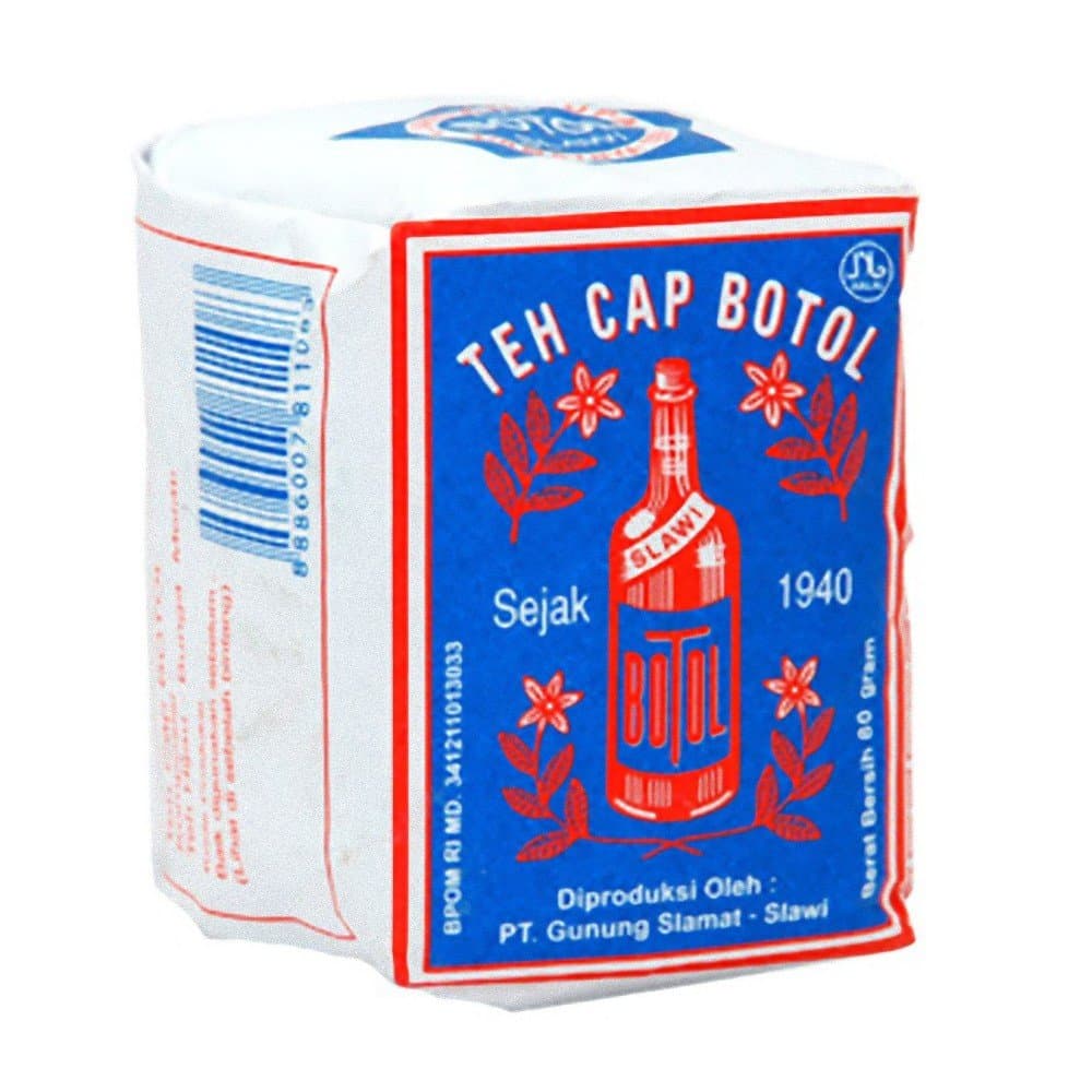 Bottle Brand Loose Tea Blue-pack - Teh Bubuk Cap Botol Bungkus Biru 80 Gram (Pack of 2)