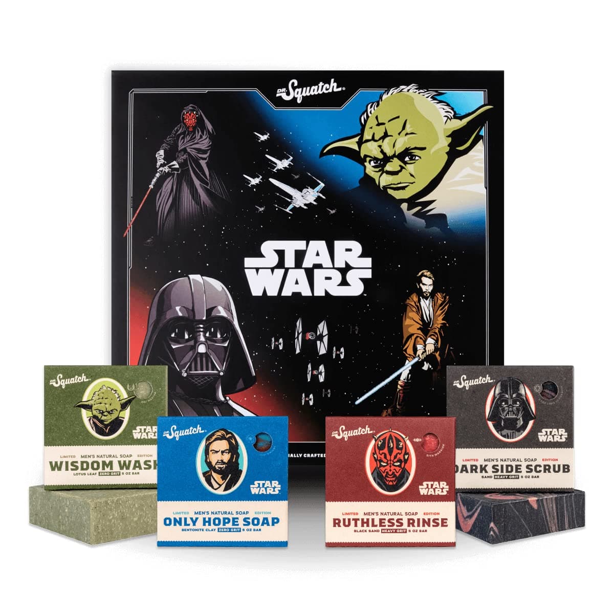 - Star Wars Soap Collection Episode 1 with Collector’s Box - Men’s Natural 4 Pack Bundle - Star Wars Soap for Men