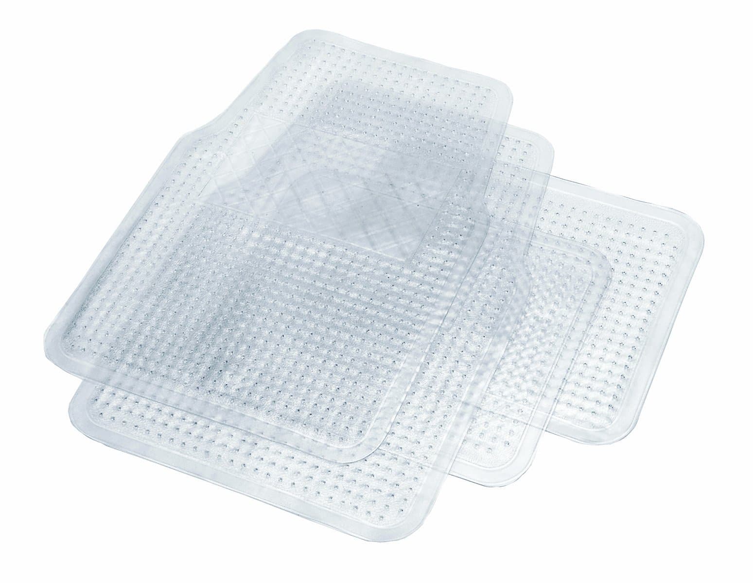 Rubber Queen 70616 Clear Floor Mat - 4 Piece
