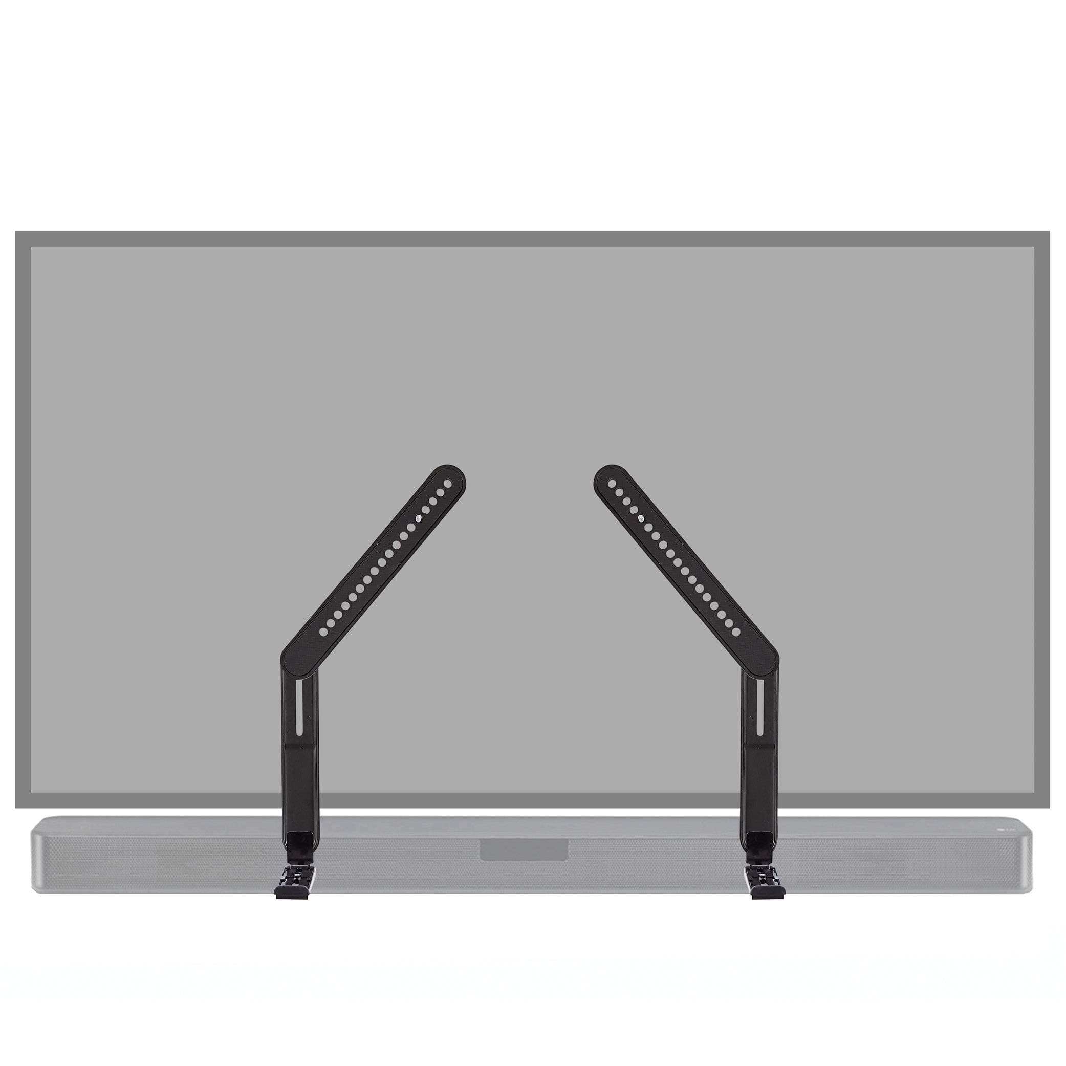ECHOGEAR Sound Bar Mounting Brackets for TVs - Adjust Height & Depth for Maximum Compatibility Between Your TV & Soundbar - Works with with LG, Vizio, Bose, Dolby Atmos Speakers & More