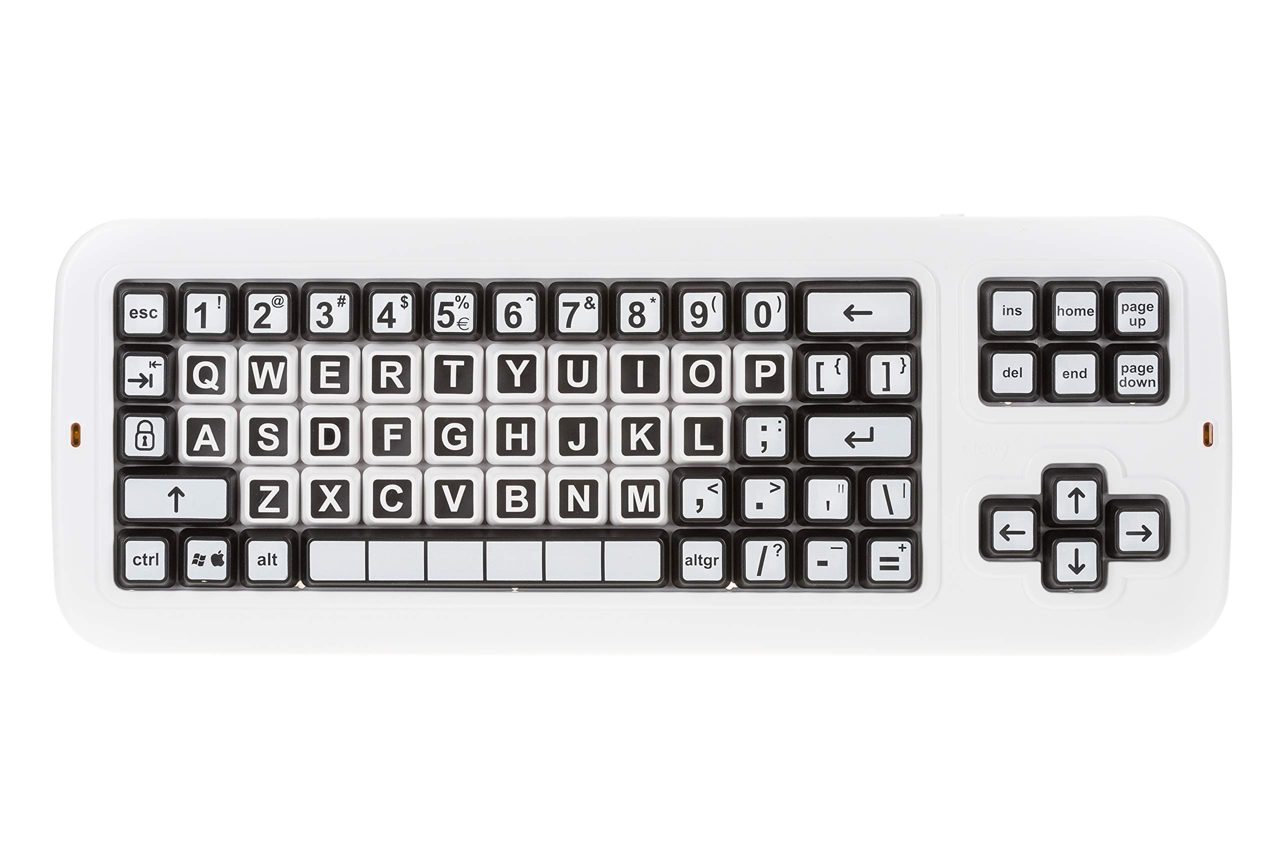 Contrast Keyboard - Large Keys and Extremely High Contrast