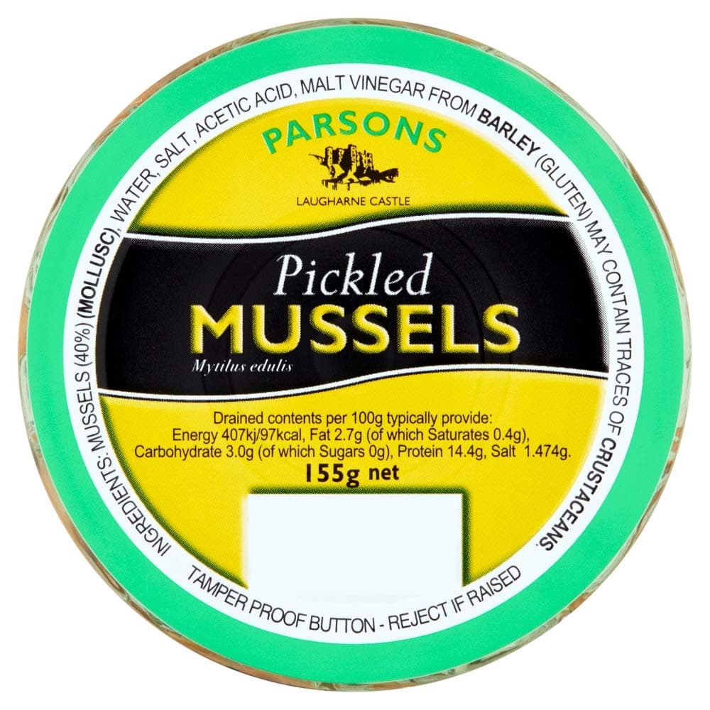 Parsons Pickles Mussels, 155 g