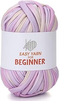 T-Shirt Yarn for Croheting Knitting - 1 PC Chunky Thick Yarn for Bags Blanket Cushions Slippers Storage Baskets Projects, Fabric Yarn 100g (3.5oz), DIY Handmade Knitting Gift